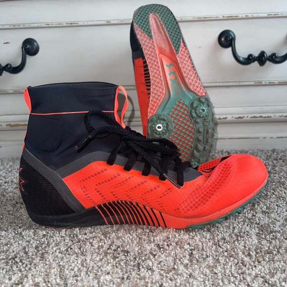 Under Armour Men’s Spiked Track Shoes in size 8 - Picture 5 of 7